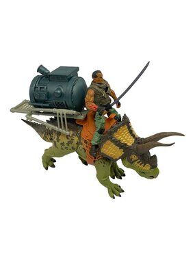 Dino Commander Triceratops Beast Taming Squad Dino and Wrangler Figure Playset